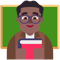 Man Teacher- Medium-Dark Skin Tone emoji on Microsoft